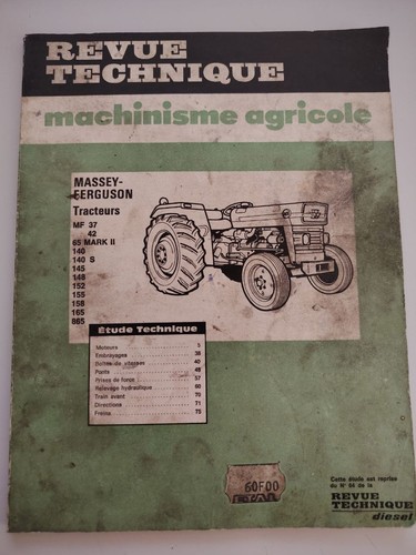 Revue technique tracteur - technique,